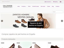 Tablet Screenshot of calzadoszapatos.com